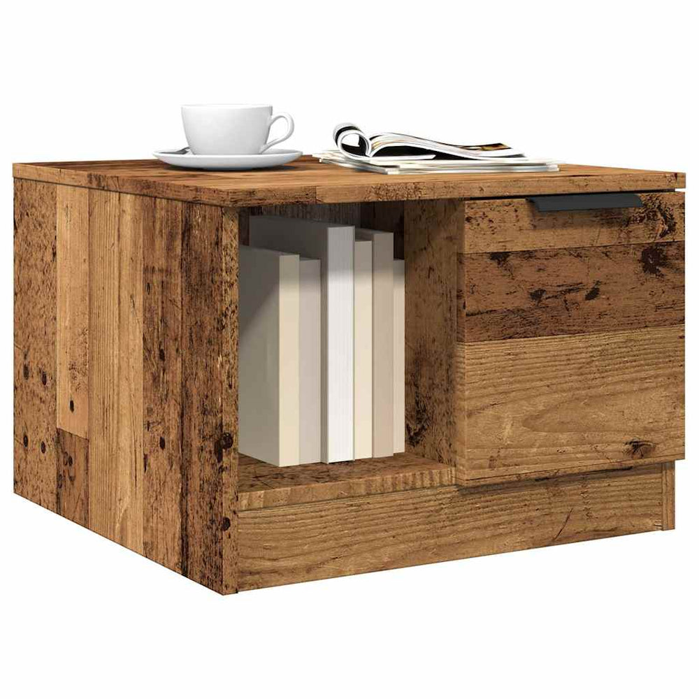 Couchtisch Altholz-Optik 50x50 cm