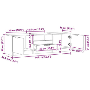 TV-Schrank Artisan-Eiche, 140 cm