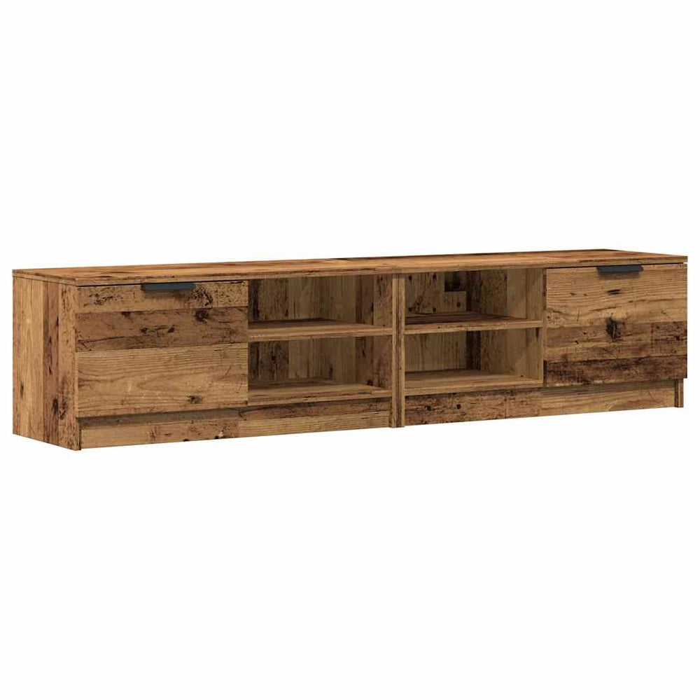 TV-Schrank Set, Altholz-Optik, 2er
