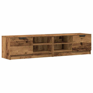 TV-Schrank Set, Altholz-Optik, 2er