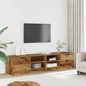 TV-Schrank Set, Altholz-Optik, 2er