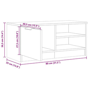 TV-Schrank Set, Altholz-Optik, 2er