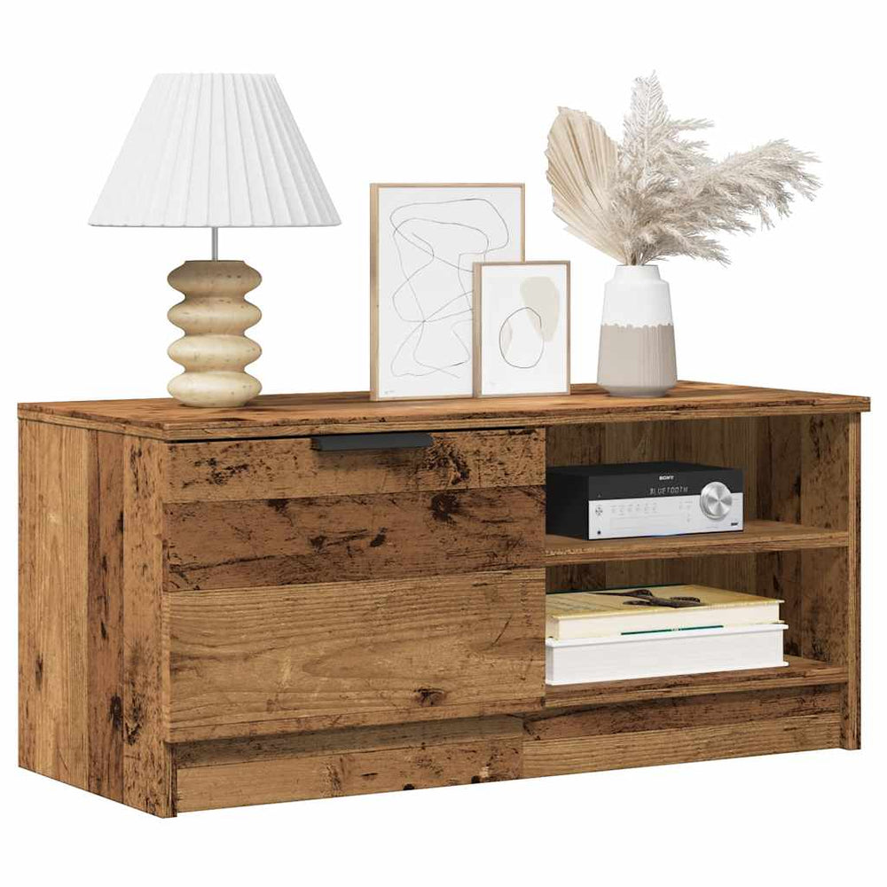 TV-Schrank Set, Altholz-Optik, 2er