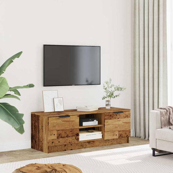 vidaXL Meuble TV aspect bois de récupération 102x35x36,5 cm Bois d'ingénierie
