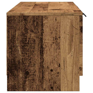 vidaXL Meuble TV aspect bois de récupération 102x35x36,5 cm Bois d'ingénierie