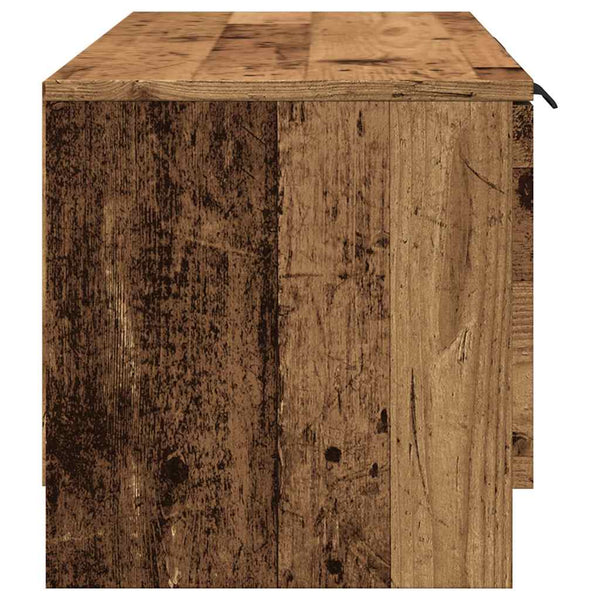 vidaXL Meuble TV aspect bois de récupération 102x35x36,5 cm Bois d'ingénierie