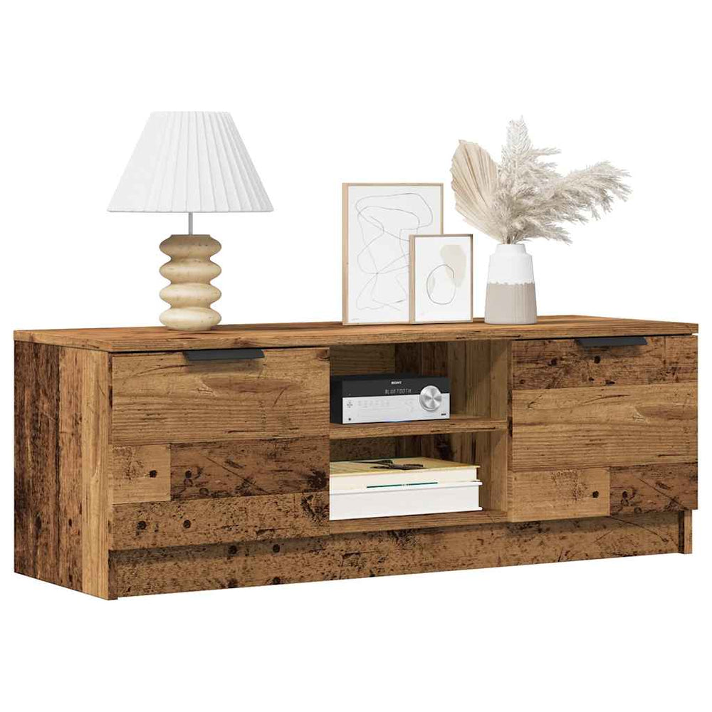 vidaXL Meuble TV aspect bois de récupération 102x35x36,5 cm Bois d'ingénierie