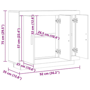 Sideboard Altholz-Optik 92 cm