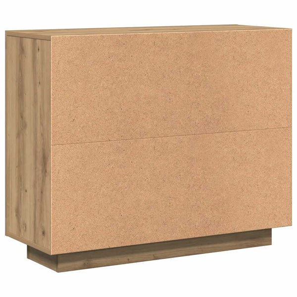 vidaXL Buffet Chêne Artisan 92x35x75 cm Bois d'ingénierie