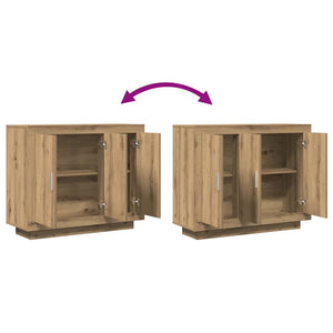 vidaXL Buffet Chêne Artisan 92x35x75 cm Bois d'ingénierie