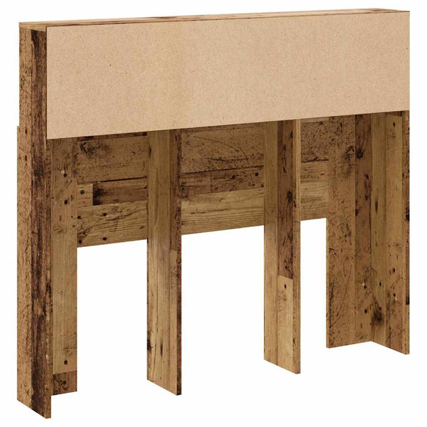 Bett Kopfteil mit Ablagen Altholz 120cm