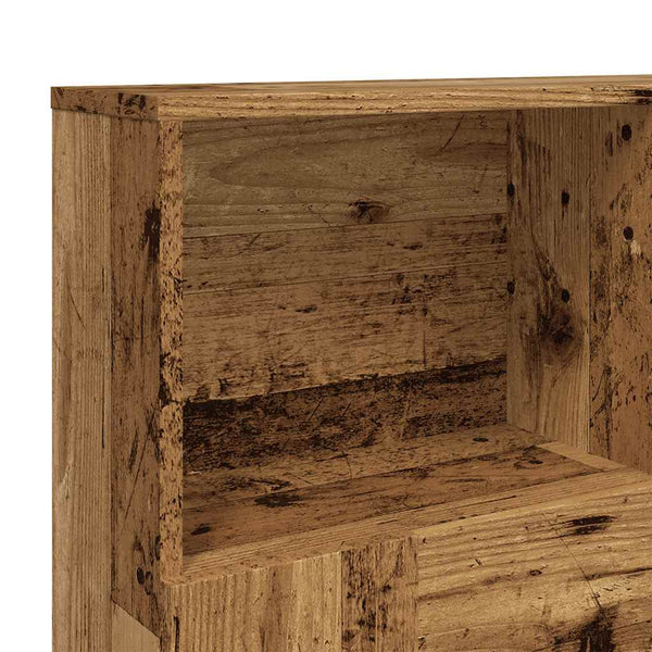 Bett Kopfteil mit Ablagen Altholz 120cm