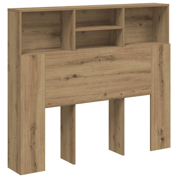 Bett Kopfteil Eiche mit Ablagen 120 cm