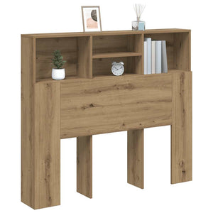 Bett Kopfteil Eiche mit Ablagen 120 cm
