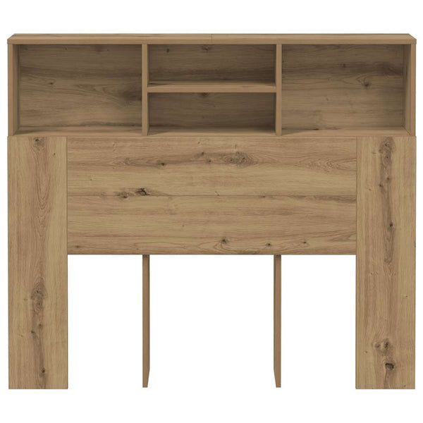 Bett Kopfteil Eiche mit Ablagen 120 cm