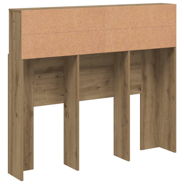 Bett Kopfteil Eiche mit Ablagen 120 cm
