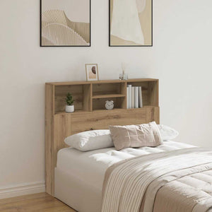 Bett Kopfteil Eiche mit Ablagen 120 cm