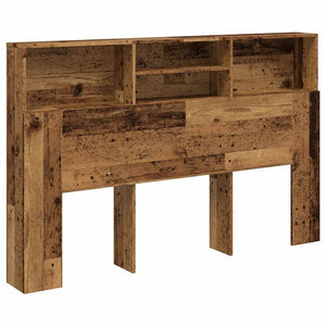 Kopfteil 160 cm mit Stauraum, Altholz-Optik