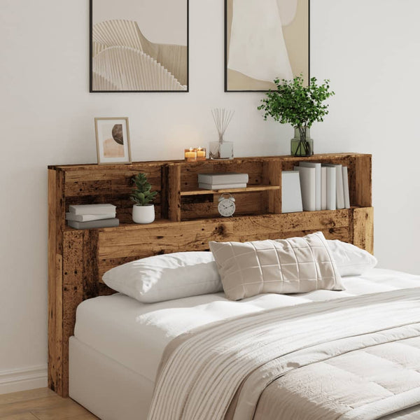 Kopfteil mit Stauraum Altholz 180 cm