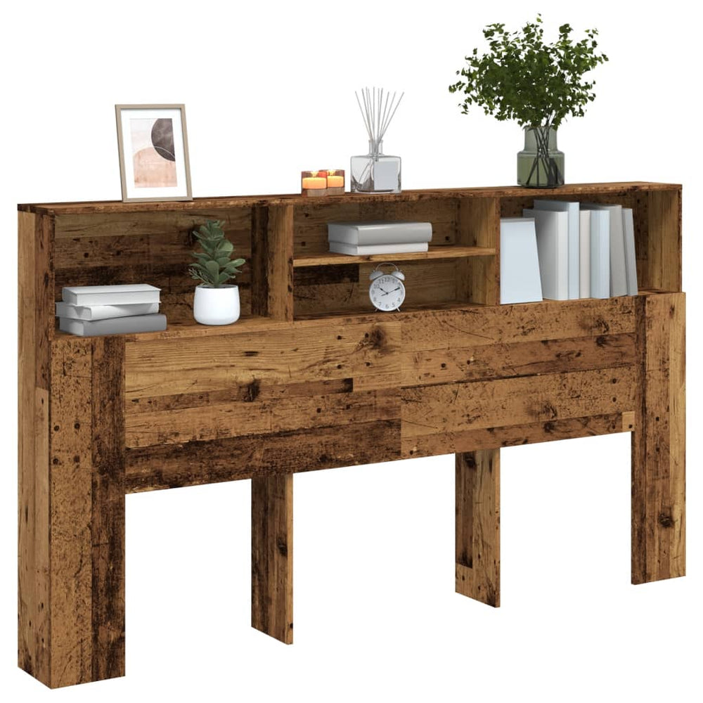Kopfteil mit Stauraum Altholz 180 cm