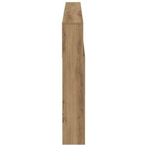 Bett Kopfteil mit Ablagen Eiche 200 cm