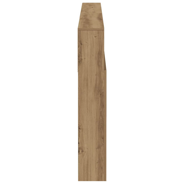 Bett Kopfteil mit Ablagen Eiche 200 cm