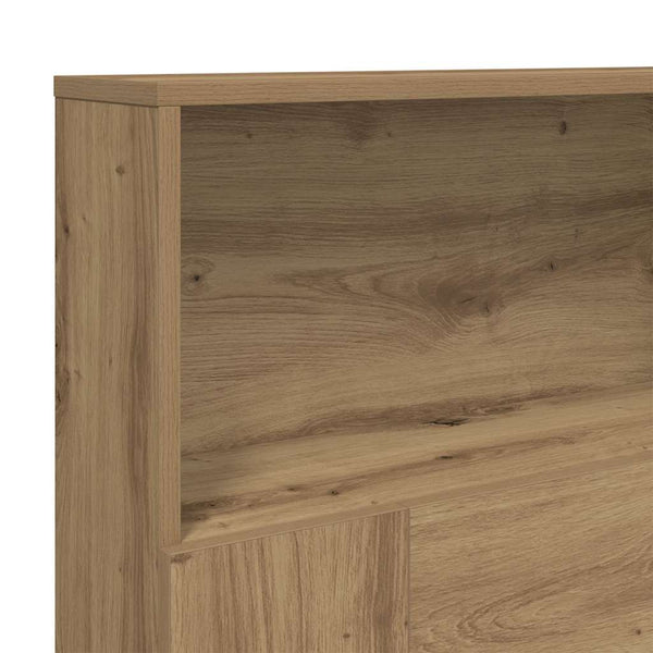 Bett Kopfteil mit Ablagen Eiche 200 cm