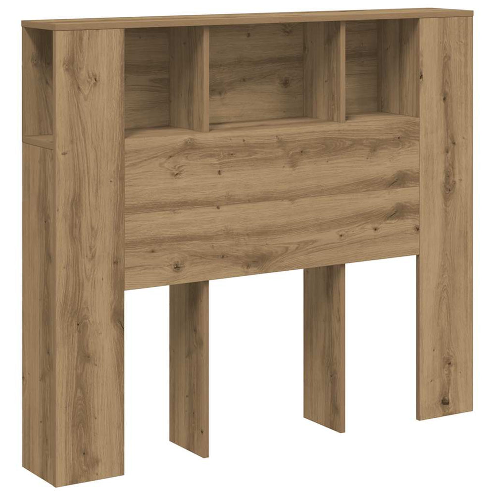 Kopfteil mit Ablagen Artisan Eiche 120 cm