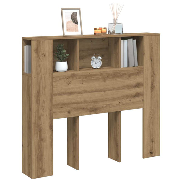 Kopfteil mit Ablagen Artisan Eiche 120 cm