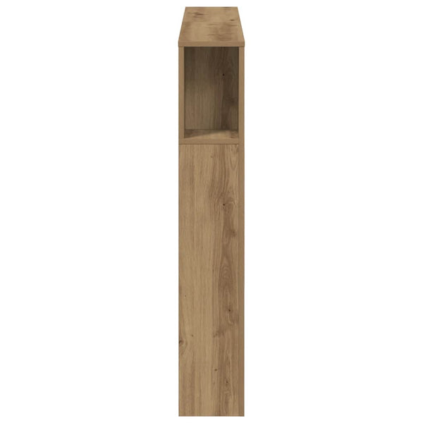 Kopfteil mit Ablagen Artisan Eiche 120 cm