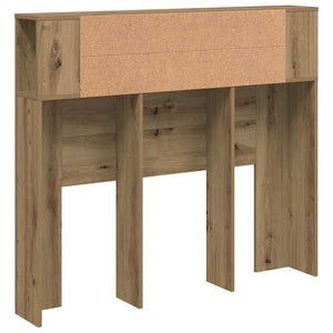 Kopfteil mit Ablagen Artisan Eiche 120 cm