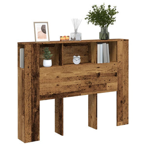 Kopfteil mit Stauraum Altholz 140 cm