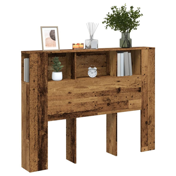 Kopfteil mit Stauraum Altholz 140 cm