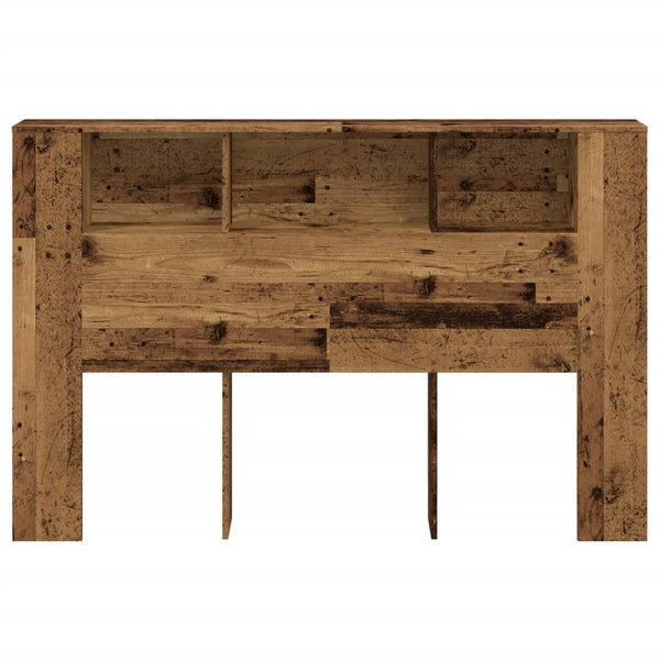 Kopfteil 160 cm mit Stauraum Altholz-Optik