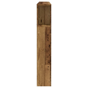 Kopfteil 160 cm mit Stauraum Altholz-Optik