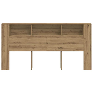 Bett Kopfteil mit Ablagen Eiche 200x102,5 cm