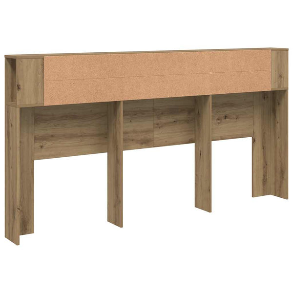 Bett Kopfteil mit Ablagen Eiche 200x102,5 cm