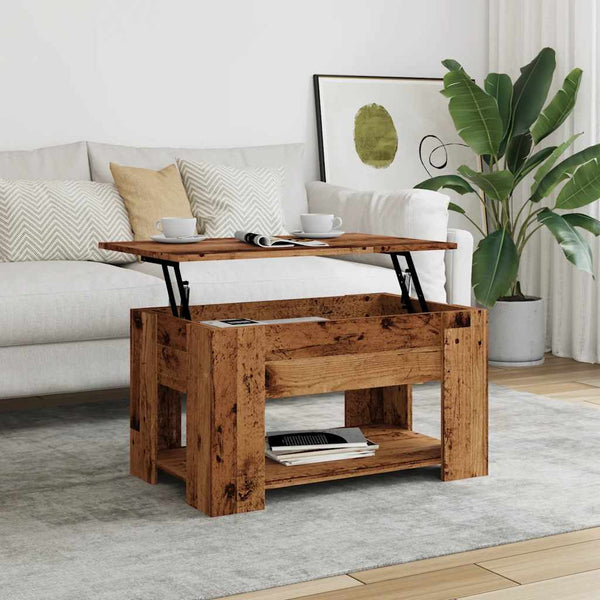 Couchtisch Altholz-Optik, 79x49 cm