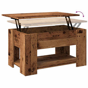 Couchtisch Altholz-Optik, 79x49 cm