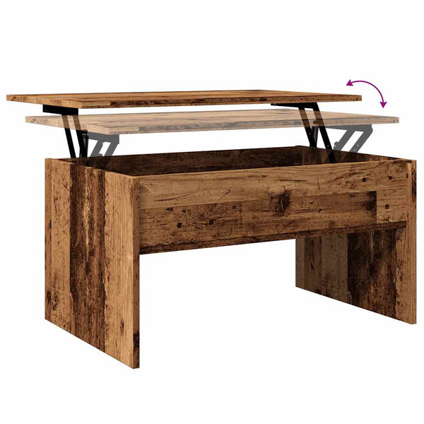 Couchtisch Altholz-Optik 80 cm