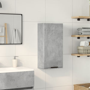 Betongrauer Wand-Badschrank 32x20x67 cm
