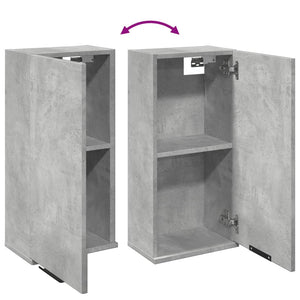Betongrauer Wand-Badschrank 32x20x67 cm