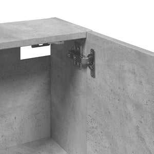 Betongrauer Wand-Badschrank 32x20x67 cm