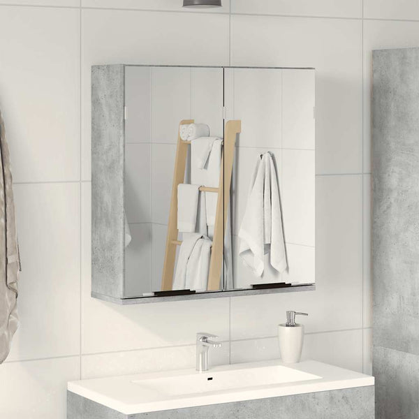 Betongrauer Spiegelschrank für Badezimmer