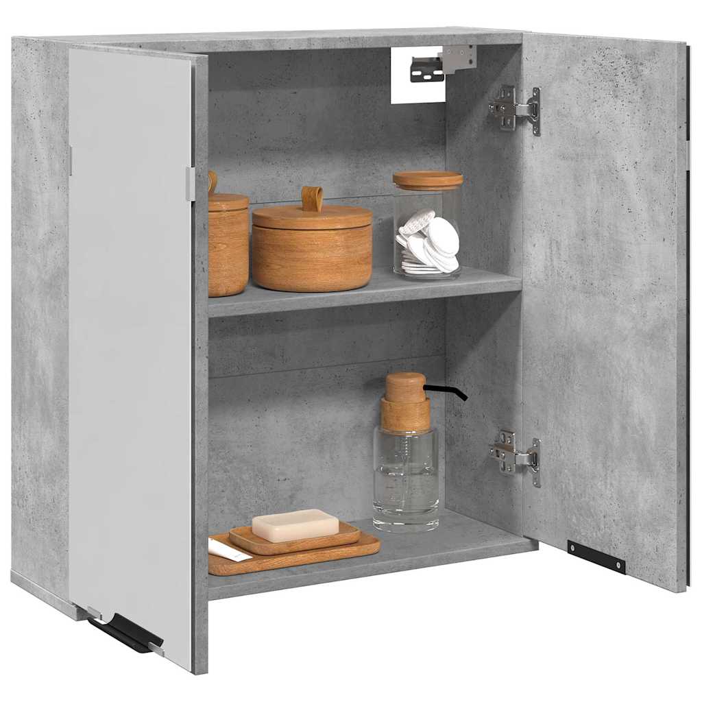 Betongrauer Spiegelschrank für Badezimmer