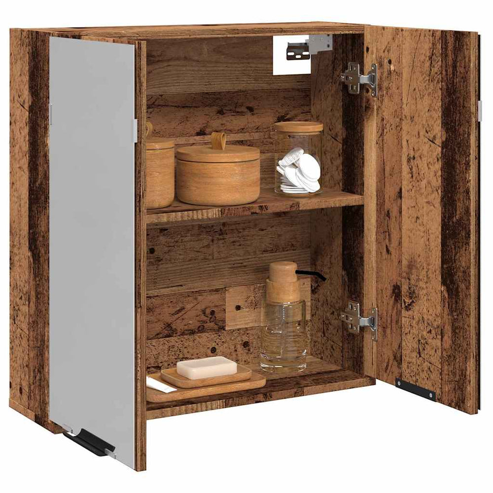 Bad-Spiegelschrank Altholz-Optik 64 cm
