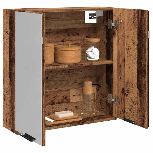 Bad-Spiegelschrank Altholz-Optik 64 cm
