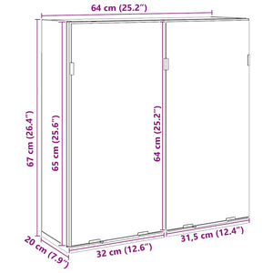 Bad-Spiegelschrank Artisan Eiche 64 cm