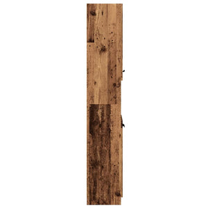 Badschrank Altholz-Optik, 188cm hoch