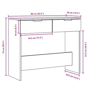 Konsolentisch Altholz-Optik 90 cm